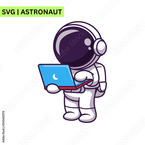 A cheerful astronaut illustration of a cute astronaut sipping a smoothie while floating in zero gravity, embodying fun and creativity in a bright and inviting way.