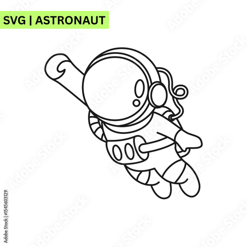 A mesmerizing astronaut illustration featuring an astronaut floating through a cosmic tunnel of stars and galaxies, symbolizing exploration and wonder in a dynamic style.