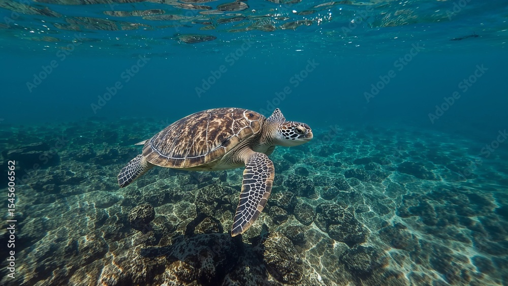Fototapeta premium green sea turtle