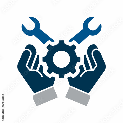 hand holding gear