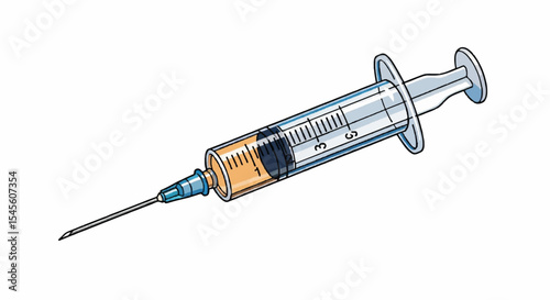 syringe isolated on white
