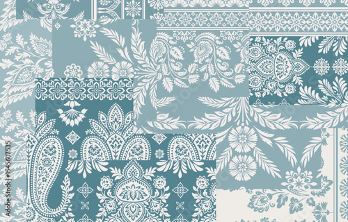 Ethnic Motifs Ikat floral paisley embroidery floral. ikat Saree Sarong oriental pattern traditional.Ikat embroidery style abstract embroidery design for texture,fabric,clothing,wrapping,decoration