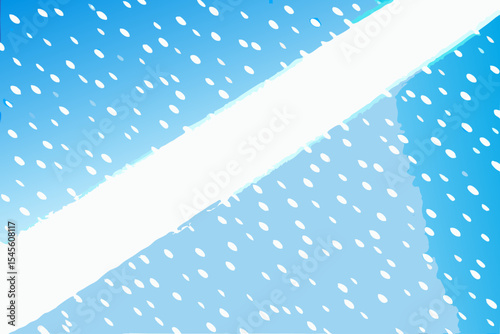 International asteroid day winter snow scene background with light blue sky and falling snow vector illustration design element