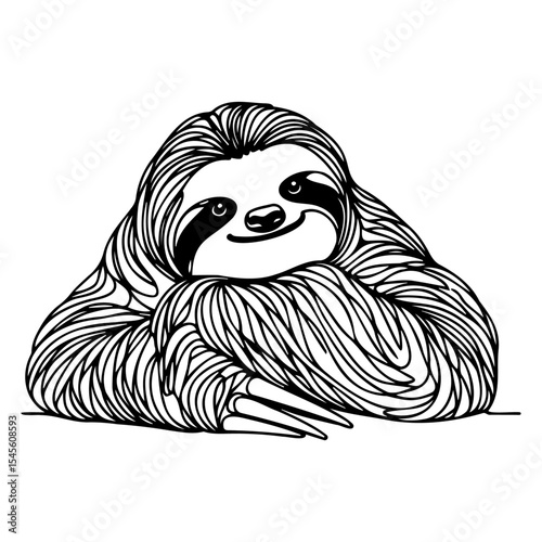 Adorable Resting Sloth