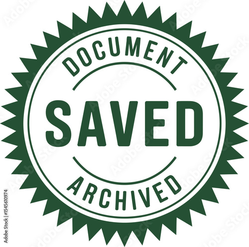 Download saved archived document vector graphic icon seal stamp symbol file data record storage 100 character editable stock vector illustration