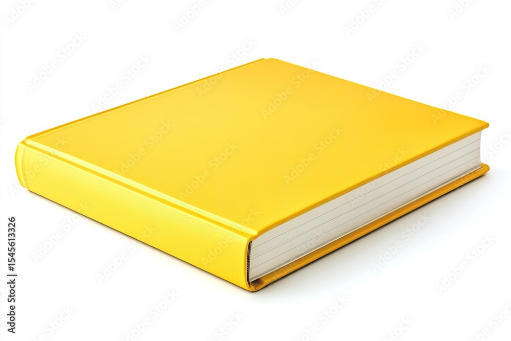 Ultra Quality Picture of Closed Yellow Office Notebook Isolated on White Ultra Quality Picture of Closed Yellow Office Notebook Isolated on White