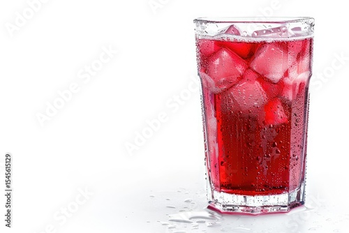Wallpaper Mural Vibrant Color Image of Glass of Juice Isolated on White Background Torontodigital.ca