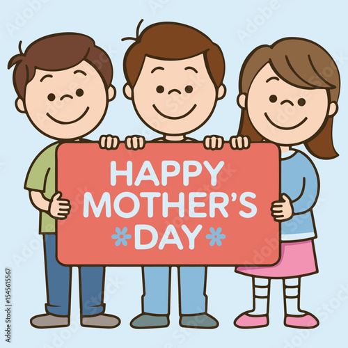 Happy Mother's Day,Happy mother's day message with floral frame and star accents on a black background design element