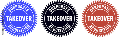 Corporate takeover acquisition business strategy mergers and acquisitions deal making investment news editable stock vector illustration