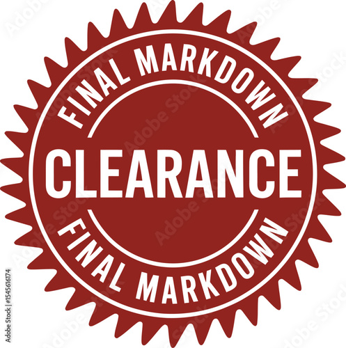 Final markdown clearance sale promotion discount offer last chance savings event limited time deal now 100 editable stock vector illustration