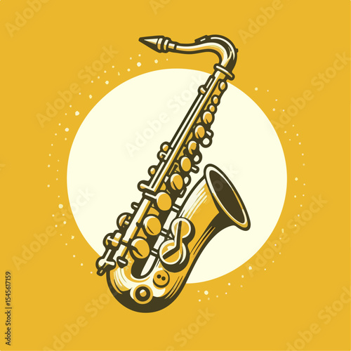 saxophone vector illustration