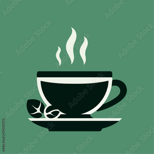 coffee cup glass vector illustration