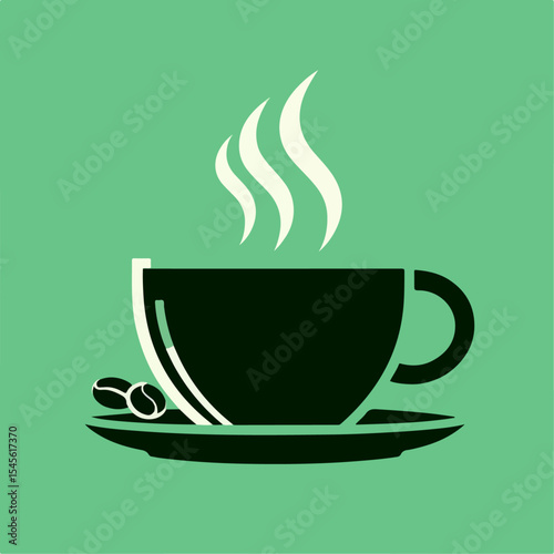 coffee cup glass vector illustration