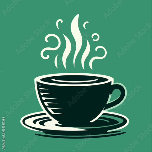 coffee cup glass vector illustration