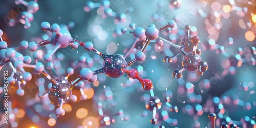 Complex molecules structure rotating in a microscopic environment