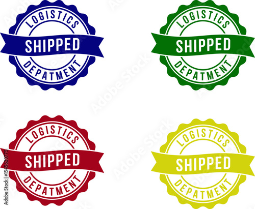 Find reliable shipping services: logistics and shipped department for global delivery needs editable stock vector illustration