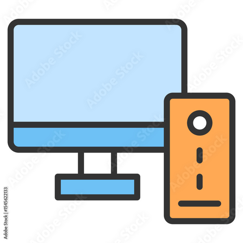 Decluttered Desktop Icon Element For Design