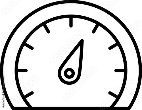 Speedometer Vector Icon Stock Illustration