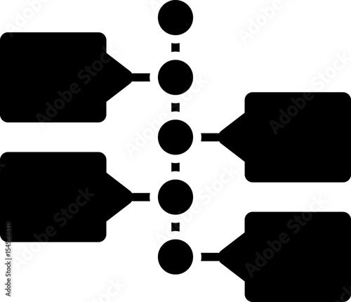 Timeline Vector Icon Stock Illustration