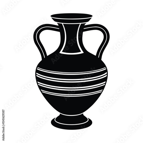 ancient greek vase isolated