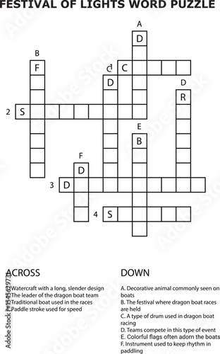 Festival Of Lights Word Puzzle Grid Clues Across Down crossword