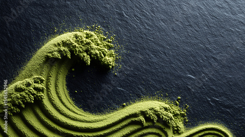 抹茶の粉の背景素材