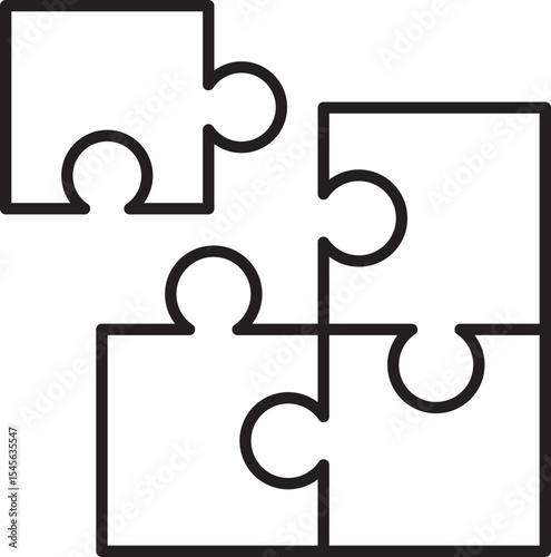 Puzzle Vector Icon Stock Illustration
