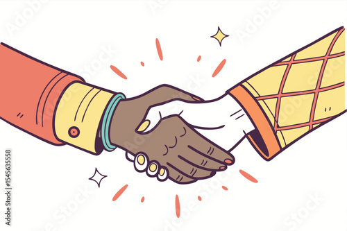 business handshake vector