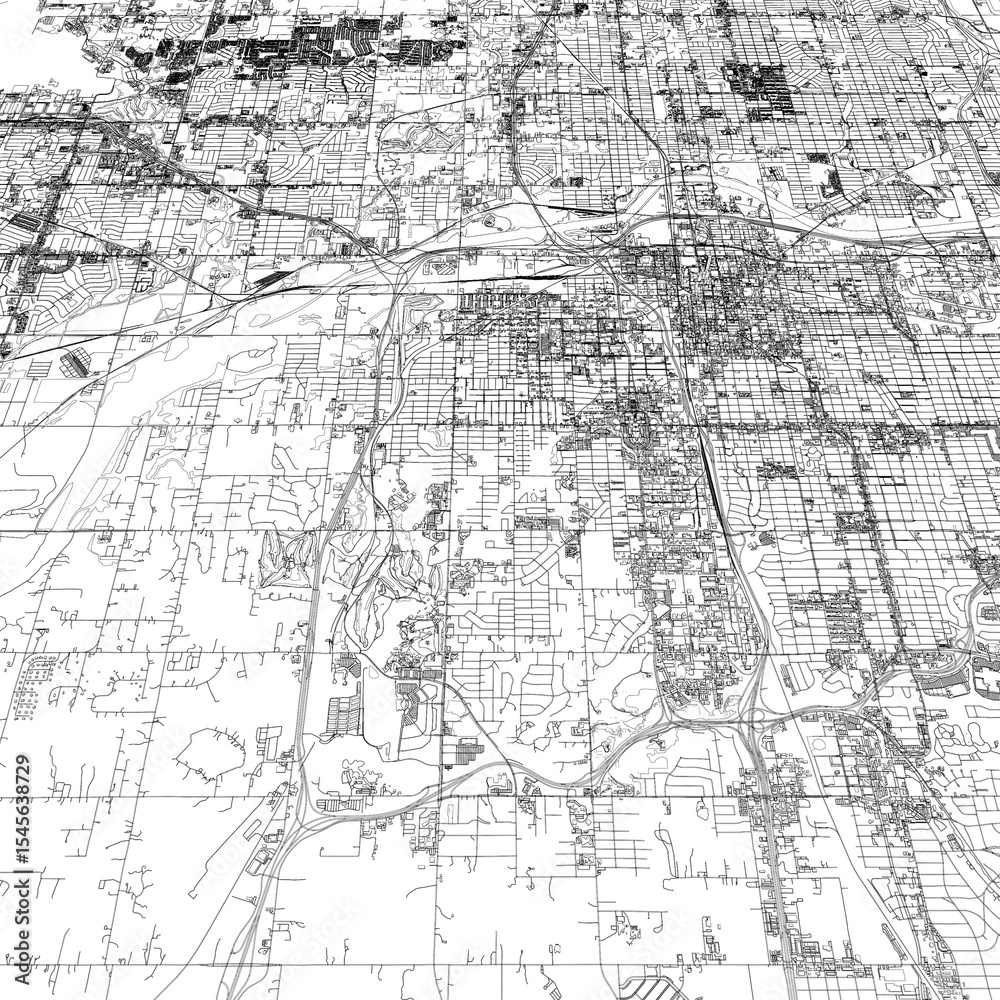 Fototapeta premium 3D illustration of city and urban in Oklahoma USA