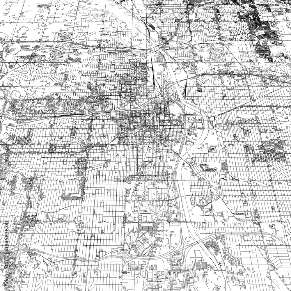 Fototapeta premium 3D illustration of city and urban in Oklahoma USA