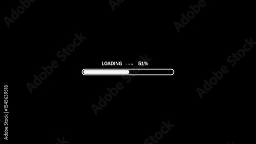 Animation loading bar on blue screen technology futuristic. Loading bar downloading bar and progress loading Complete, Loading bar downloading bar and progress loading Complete.