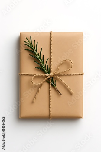 Small Kraft Gift Envelope Mockup Tied with Twine