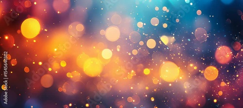 Bokeh colorful light sparkle and glitter element. Generative video AI technology.	
