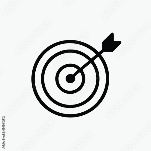 Target icon fully editable vector template