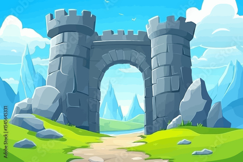 Palace gate landscape 