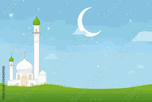 mosque in the night
