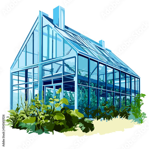 greenhouse with plants