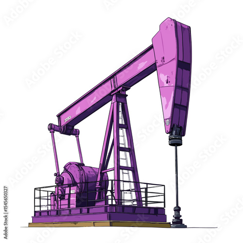 oil pump jack in oil