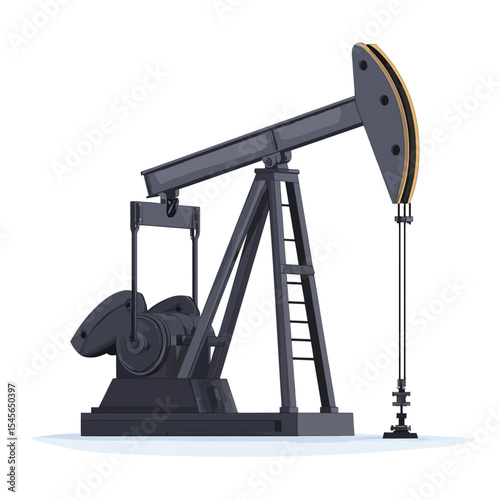oil pump on white 