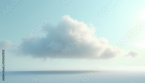 Wallpaper Mural Fluffy White Cloud in Blue Sky Torontodigital.ca