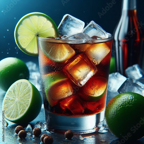 Cuba Libre A vibrant mix of cola and white rum with a generous s photo