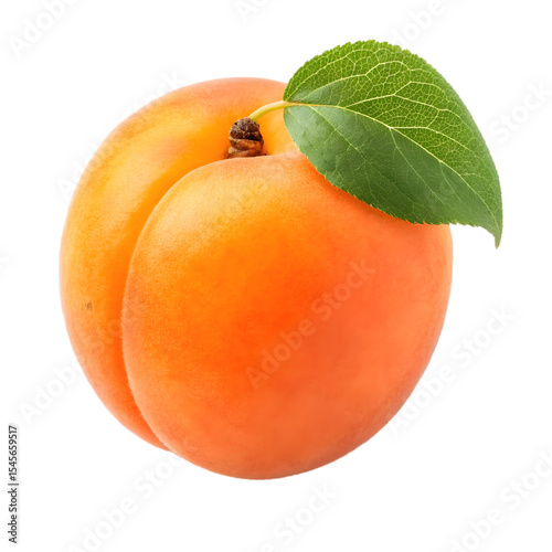 apricot isolated on transparent background
