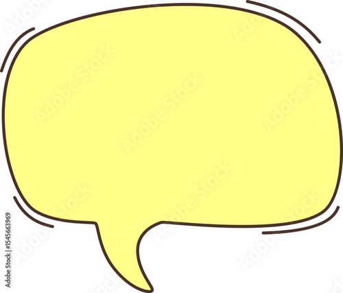 Comic and speech bubble chat shape