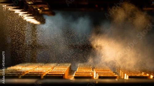 Macro Photography of Dust Particles During Filter Cleaning Process