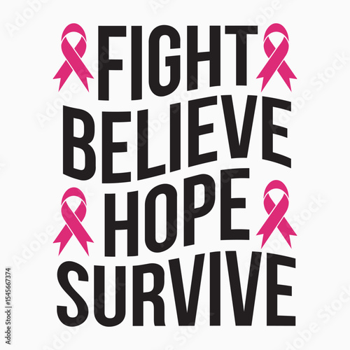 Fight Believe Hope Survive Retro SVG T shirt design vector sublimation PNG