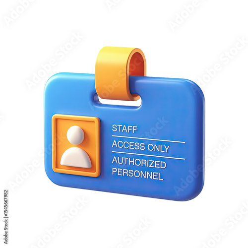 Find staff id card design access only pass authorized personnel identification badge security card design