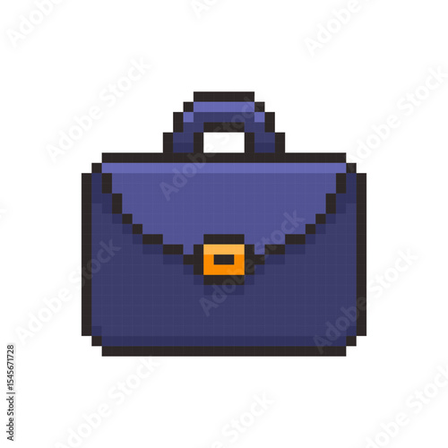 Pixel art Briefcase game asset design