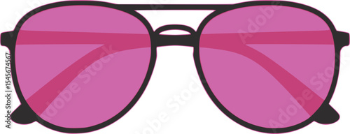 Sunglasses illustration with gradient lenses

