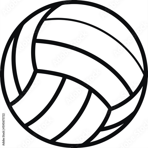 Volleyball ball icon. Sport ball. Ball icon. Vector illustration 