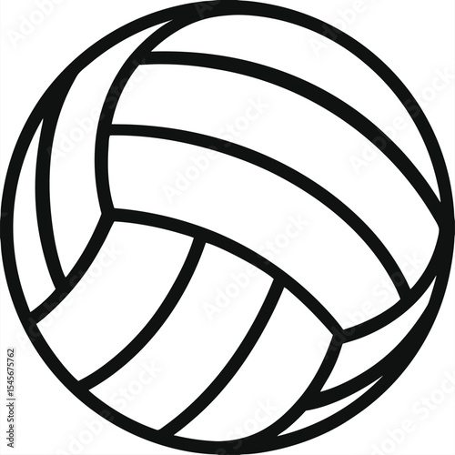 Volleyball ball icon. Sport ball. Ball icon. Vector illustration 